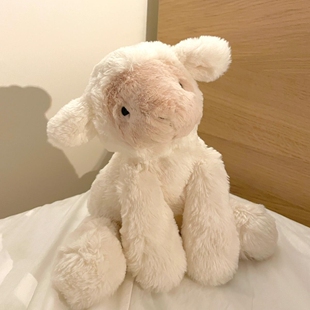 英国Jellycat史玛吉小羊害羞波浪毛羊羔毛绒玩具玩偶公仔复活节