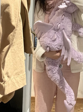 jellycat紫色龙柔软可爱安抚玩偶