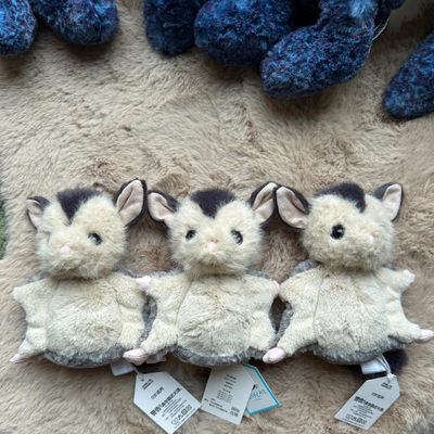 英国Jellycat袋鼯小飞鼠儿童玩偶