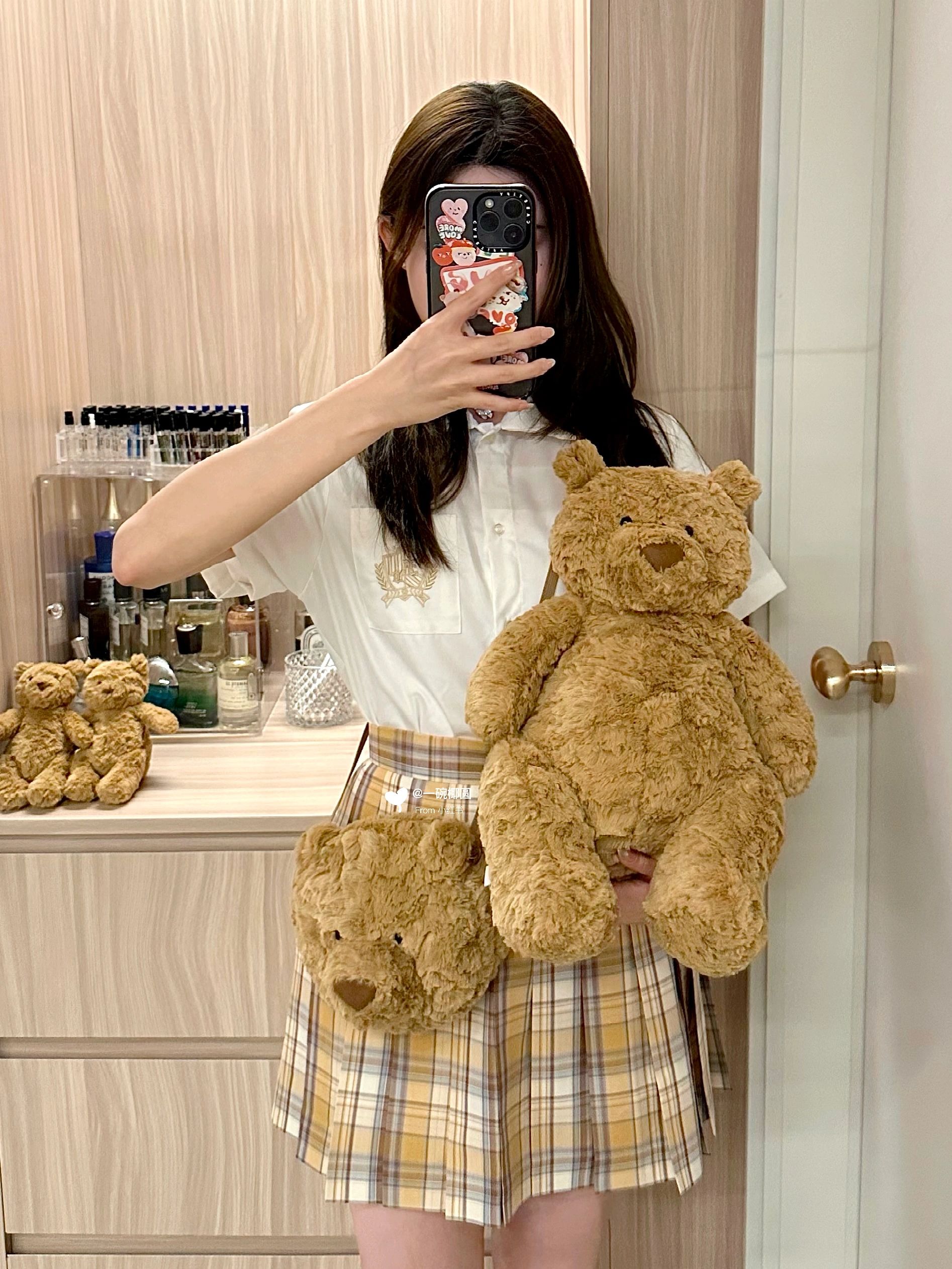 jellycat巴塞罗熊包云朵包咖啡包