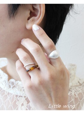 女INS风日系简约小众戒指