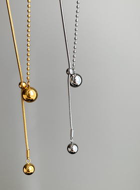 金属钛钢女简约冷淡风项链