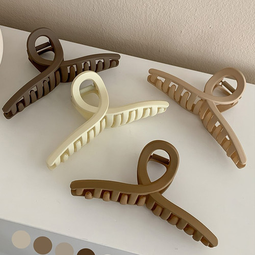 INS冷淡风秋冬鲨鱼夹马尾夹