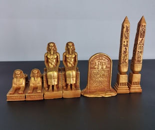 埃及金字塔方尖碑狮身人面像像装饰摆件复古建筑古老积木玩具文明