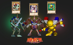 万国来贺 磁石战士 游戏王手办 游戏王gk雕像 武藤游戏卡组怪兽