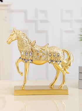 树脂马工艺品开业装饰件结婚礼物创意家居商务摆件