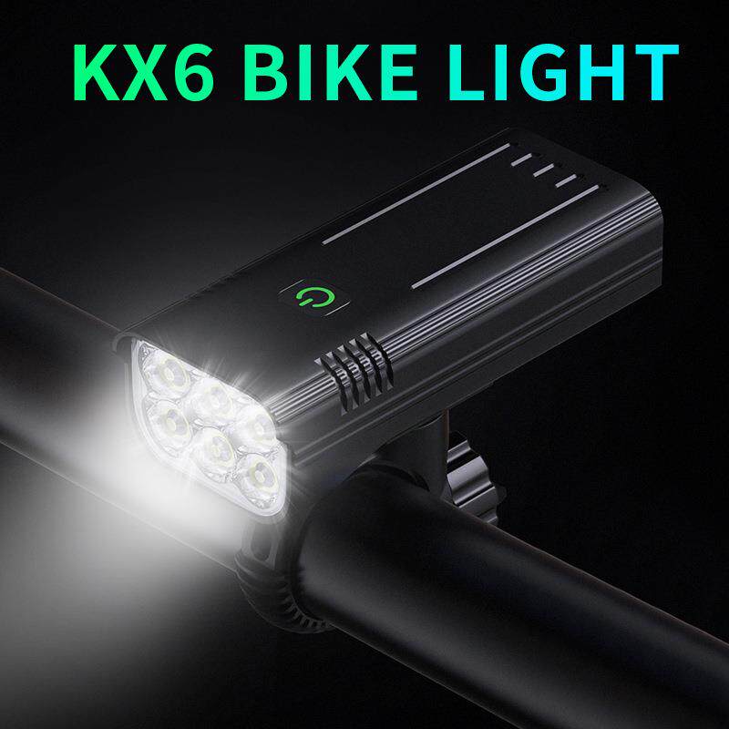 自行车灯前灯充电强光手电筒骑行装备单车夜骑配件灯山地车灯