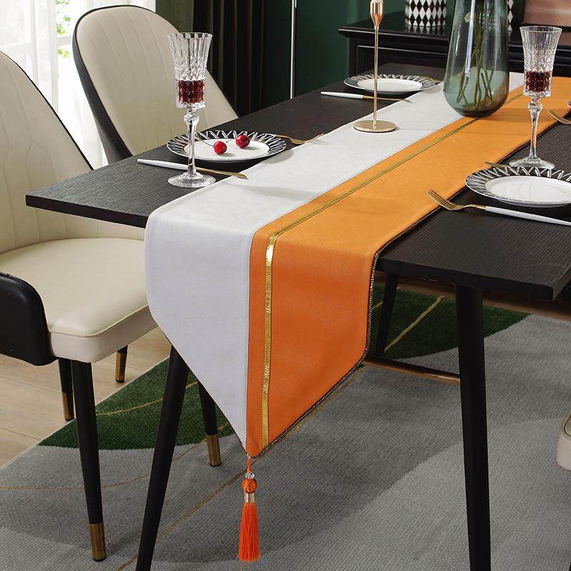 现代轻奢桌旗茶旗餐桌垫北欧简约样板间茶几茶席电视柜搭布,居家布艺,桌旗,淘宝优惠券,粉丝福利购,淘宝优惠卷