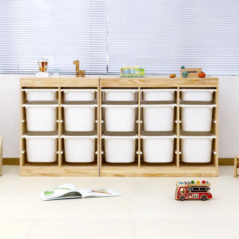 儿童玩具收纳架实木置物架多层整理柜宝宝大容量抽屉幼儿园收纳柜