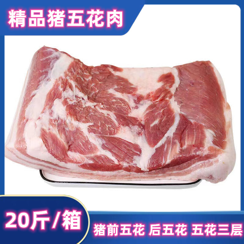 新鲜冷冻猪前腿肉五花肉商用包邮