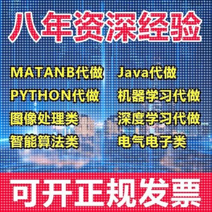 matlab代码帮做代编程序代做python覆现算法彷真编写图像信号处理