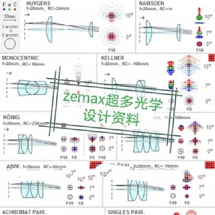 zemax超多光学设计资料成像设计部分照明光学两部分有理论的学习