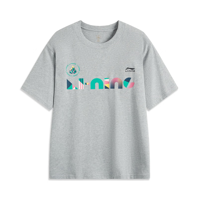 李宁短袖T恤男女2024秋季新款征荣配色百搭经典文化衫AHSUC29