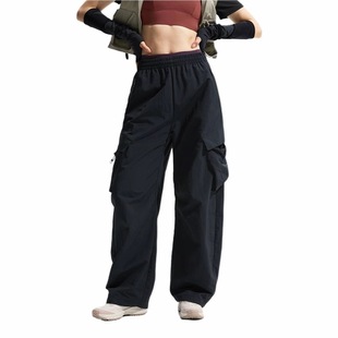 裤 宽松防泼水运动工装 AYKU744 健身系列女子户外经典 李宁运动裤