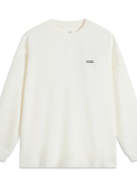 李宁长袖男冬季篮球系列简约舒适圆领柔软亲肤运动长袖T恤AHSU781