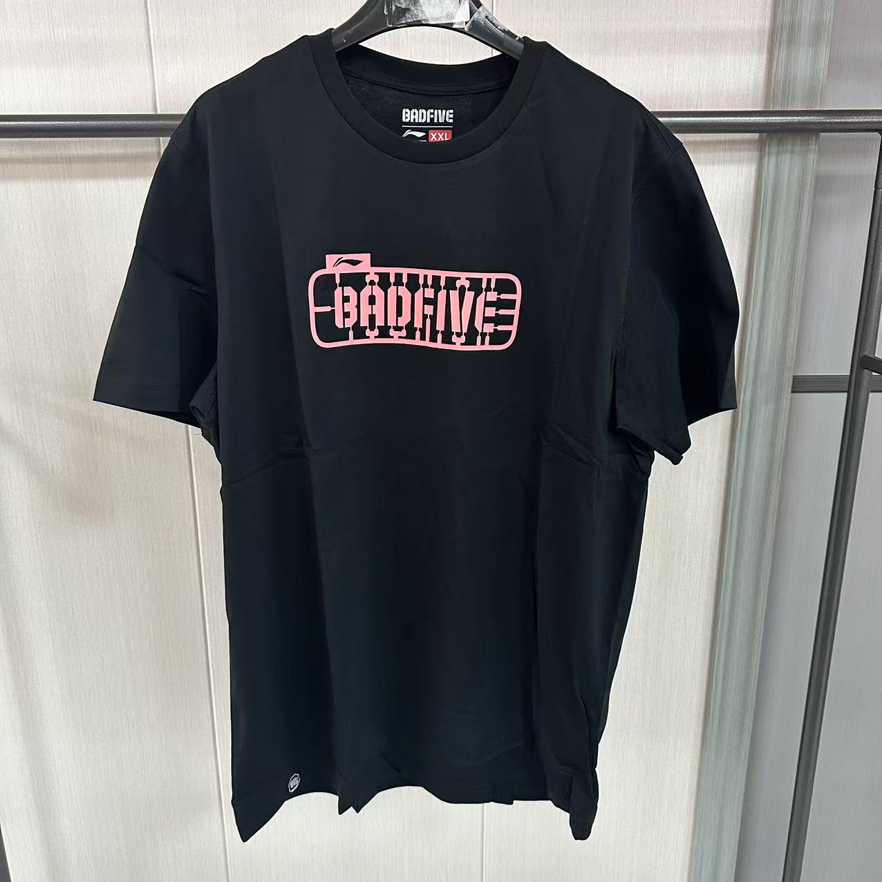 《购买前看详情B品》李宁男款短袖夏季休闲印花潮流宽松上衣AHSN2
