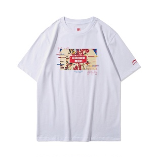 夏季 李寧短袖 運(yùn)動(dòng)男款 購買前看詳情B品 圓領(lǐng)休閑寬松T恤AHSQ11