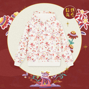 AWDU032 系列舒适百搭宽松套头连帽卫衣 李宁卫衣女款 春运动时尚