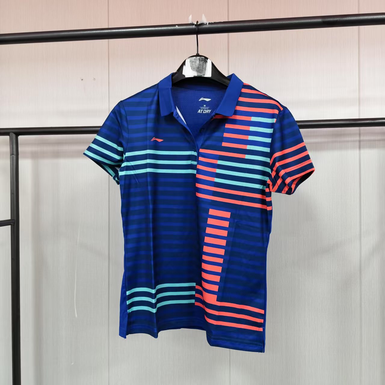 《购买前看详情B品》李宁Polo衫女夏季休闲翻领短袖上衣AAYL048