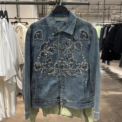 2025秋季款男装翻领上衣牛仔外套