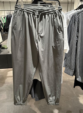 2025夏季新款时尚休闲百搭薄款简约透气速干宽松束脚裤UMF632029
