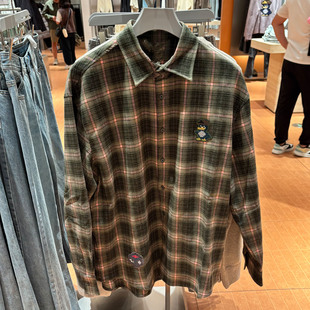 2025秋季 格子衬衫 新款 休闲百搭宽松长袖 UUV250017 男装 WLJZWFJTUR