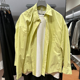 2025夏季新款WLJZWFJT UR男装时尚休闲百搭宽松长袖衬衫UMF232003