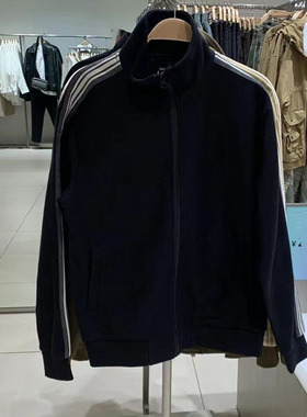 2025秋季新款WLJZWFJTUR男装休闲百搭立领织带夹克外套UMM140014