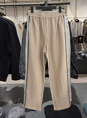 2026春季款棉质卫裤男长裤新款垂感男士直筒裤男款春秋休闲运动裤