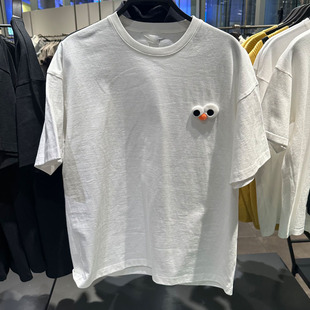 WLJZWFJTUR男装2025夏季款时尚休闲情侣装宽松短袖T恤UMV432009