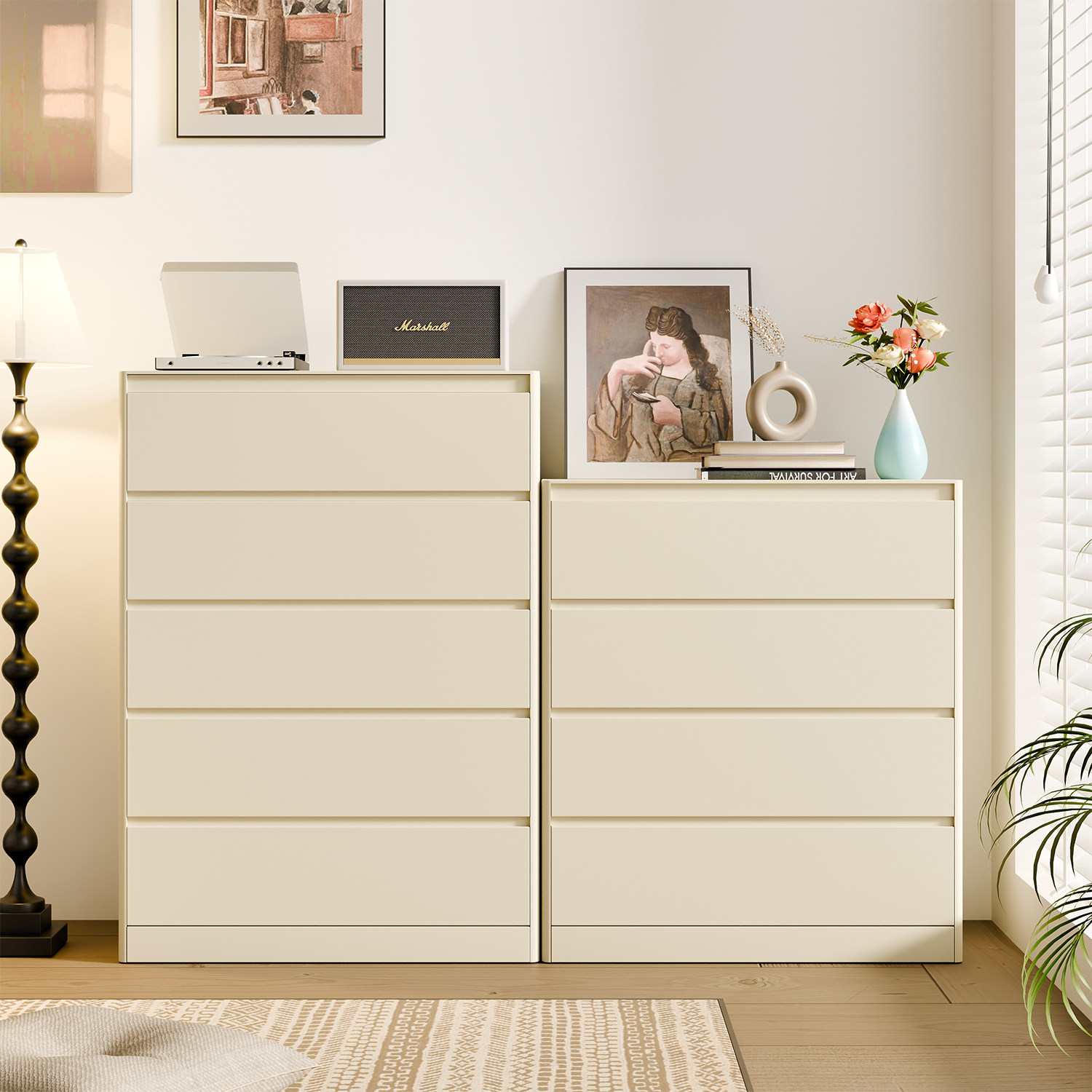 现代简约五斗柜大容量储物柜