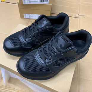 正品作训鞋男新式黑色网跑运动鞋低帮执勤透气鞋夏季体能训练鞋