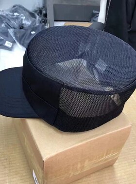 正品网格作训帽藏青色单位帽子不易塌 硬顶 训练便帽 网眼夏凉帽