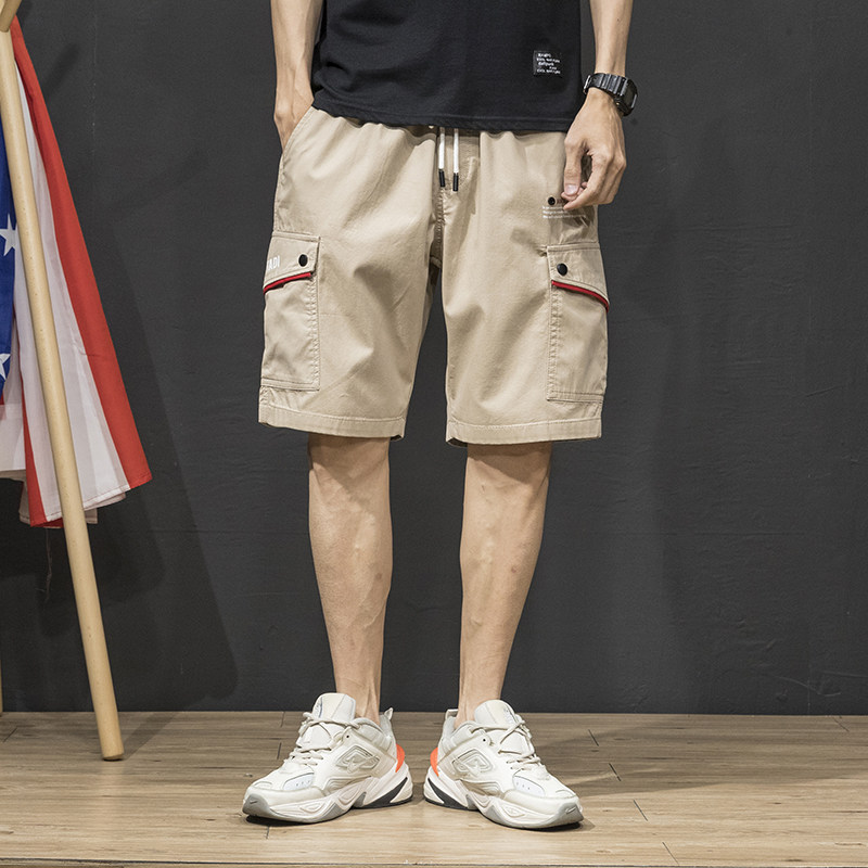 男士短裤2019夏季新款宽松直筒休闲机能工装裤男日系潮牌五分裤男|ruв категории Мужская одежда, брюки - от Buy2taobao.com для оказания профессиональной услуги покупки агента Taobao