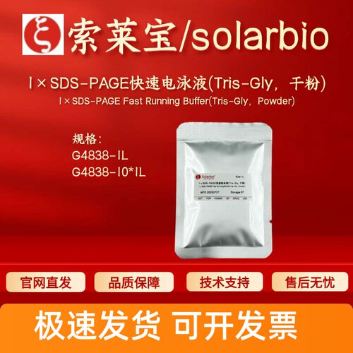 索莱宝 1×SDS-PAGE快速电泳液(Tris-Gly 干粉) G4838 1L 10*1L