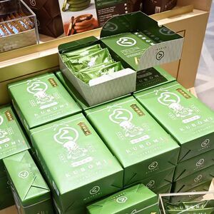 日本机场限定大阪特产抹茶味巧克力夹心饼干KUBOMI下午茶点心糕点