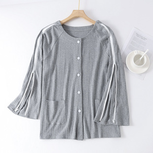 肩膀骨折专用透析上衣男士纯棉手臂拉链病号服全开手腕术后护理衣