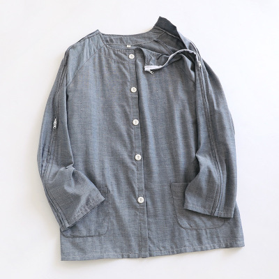 PICC置管衣服男衣袖带拉链