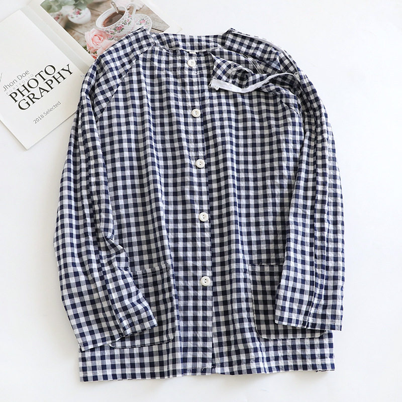 肩膀受伤专用纯棉袖子带拉链衬衫