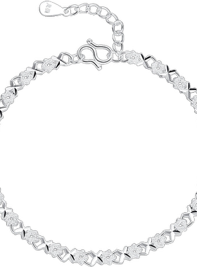 璀璨心梦999足银手链女小众设计