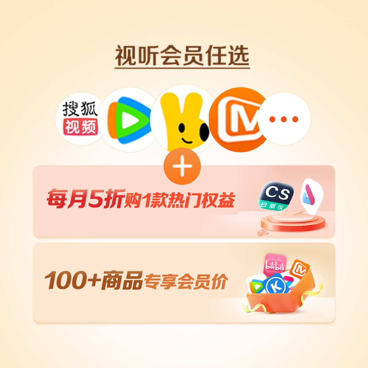 电信权益商城 优享会员12期 4.9元/月 视听会员周卡等权益