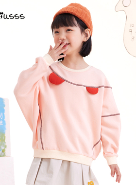 viciusss丸社女童卫衣秋季2025新款今年流行爆款上衣秋冬儿童上衣