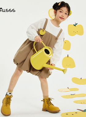 Viciusss童装女童印花连衣裙2025春季新品甜美洋气百搭仙纯棉裙子