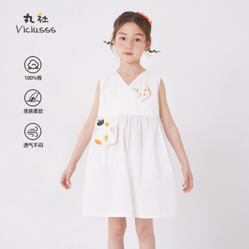 viciusss女童背心连衣裙新款夏装