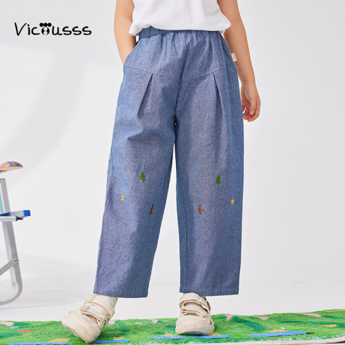 Viciusss女童裤子春秋洋气休闲裤
