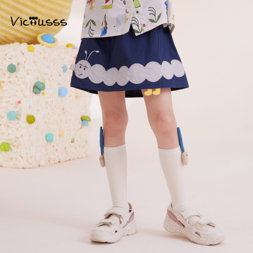 viciusss丸社女童半身裙夏季纯棉