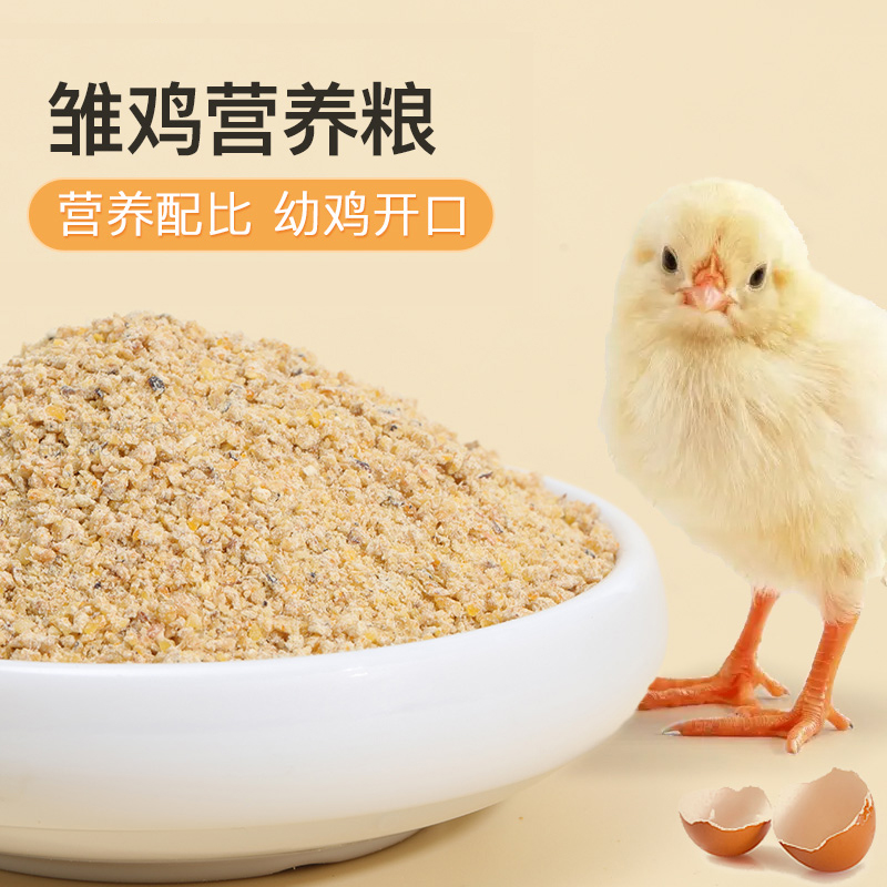 小鸡饲料专用幼鸡雏鸡开口粮鹌鹑育雏产蛋宠物鸡鸭芦丁鸡食物粮食