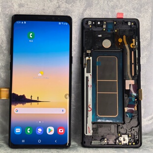 适用三星Note8屏幕带框总成液晶一体显示屏幕柔性屏OLED