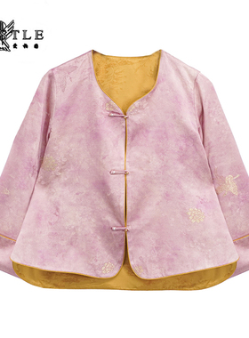 【蝶舞】新中式国风提花短外套女春秋高级感气质唐装外套EPL10096