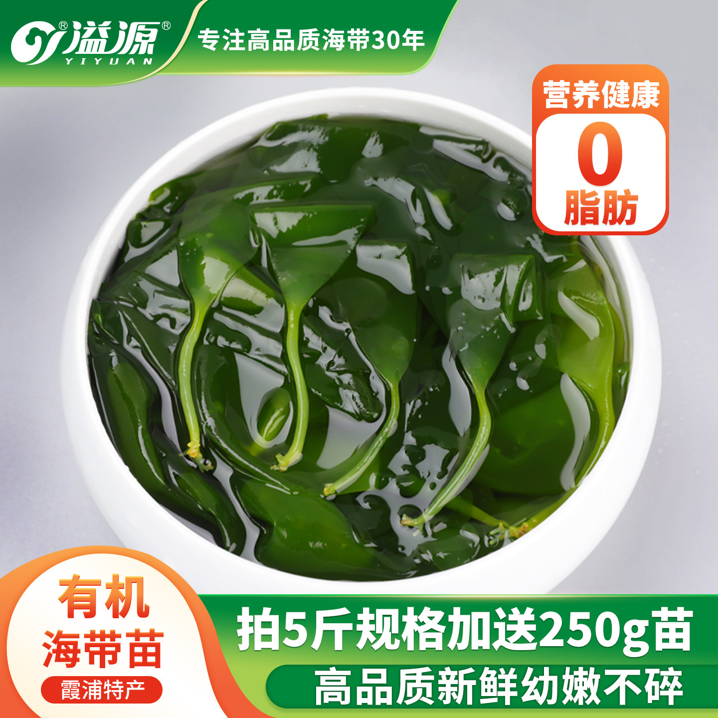 溢源有机海带苗嫩无特级新鲜盐渍海带嫩苗非干货火锅凉拌霞浦特产